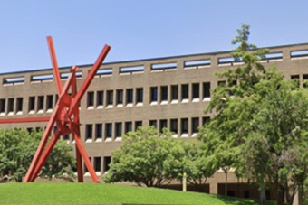Image of CPE building and sculpture